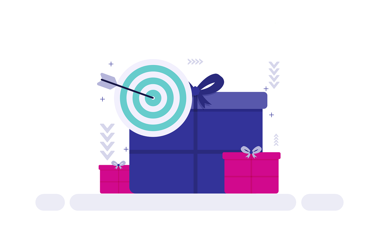gift, target, arrow, ribbon, celebration, success, marketing, campaign, bonus, occasion, promotion, reward, incentive, countdown, motivation, strategy, successful, achievement, efficiency, key